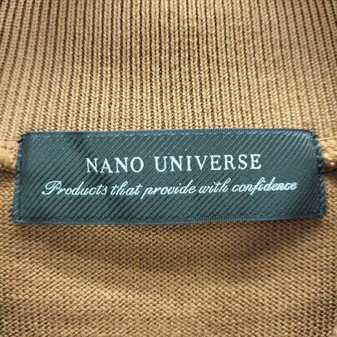 ナノユニバース NANO universe 思い切り洗えるニットブルゾンカーディガン メンズ JPN:XL