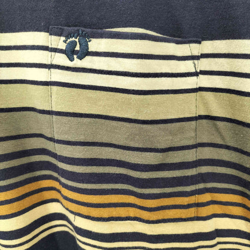 ハンテン HANG TEN マルチボーダー 半袖ポケットTシャツ メンズ 3L