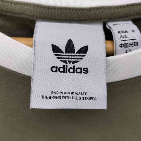 アディダスオリジナルス adidas Originals スリーストライプ リンガーTシャツ メンズ JPN:XL