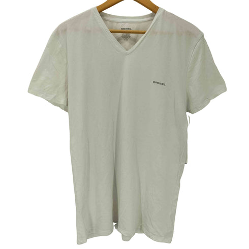 ディーゼル DIESEL ワンポイントロゴ Vネック 半袖Tシャツ メンズ JPN:XL