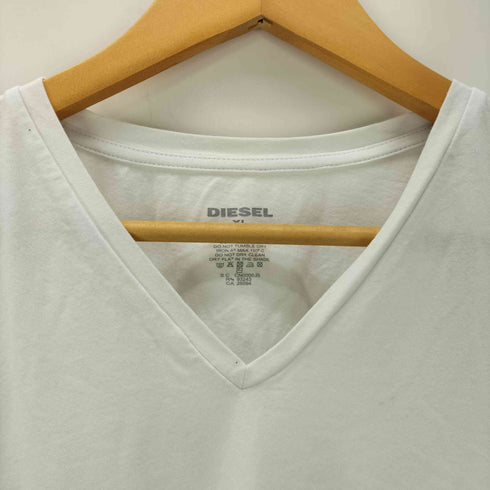 ディーゼル DIESEL ワンポイントロゴ Vネック 半袖Tシャツ メンズ JPN:XL