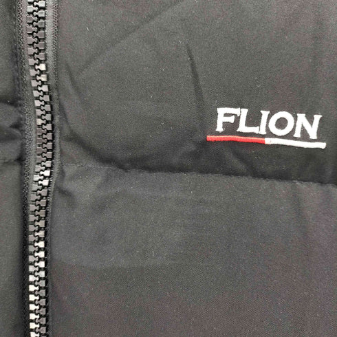 FLION ロゴ刺繍 フルジップ ダウン ジャケット メンズ import:M