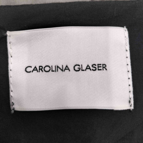 カロリナグレイサー CAROLINA GLASER リボン パフスリーブ ロングワンピース レディース