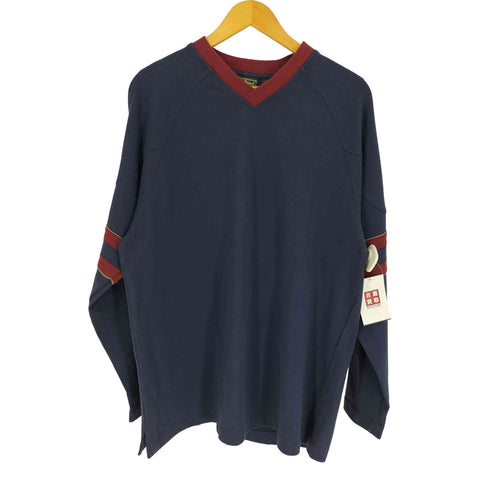エルエルビーン L.L.Bean Vネック プルオーバー フットボール シャツ メンズ import:M