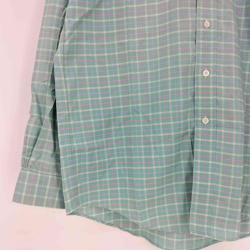 ブルックスブラザーズ BROOKS BROTHERS ワンポイント刺繍 ボタンダウンチェックシャツ メンズ import:M