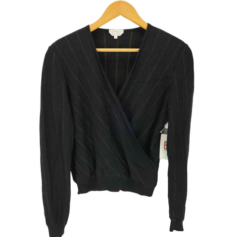マックスマーラ MAX MARA ストライプウール カシュクールニット レディース import:M
