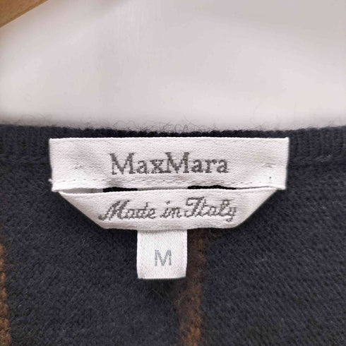マックスマーラ MAX MARA ストライプウール カシュクールニット レディース import:M