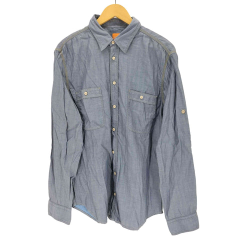 ヒューゴボス HUGO BOSS ヘリンボーンワークシャツ メンズ JPN:L