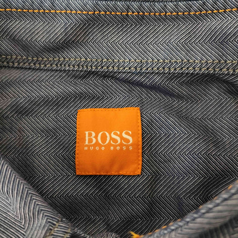 ヒューゴボス HUGO BOSS ヘリンボーンワークシャツ メンズ JPN:L