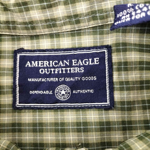 アメリカンイーグルアウトフィッターズ AMERICAN EAGLE OUTFITTERS 台湾製 ボタンダウンシャツ メンズ JPN:L