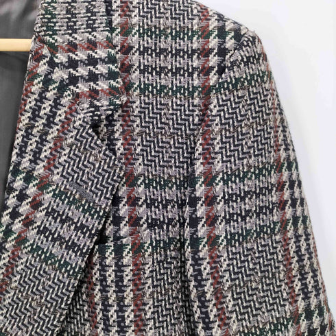 Ermenegildo Zegna 千鳥格子チェック柄 ウール2Bジャケット メンズ