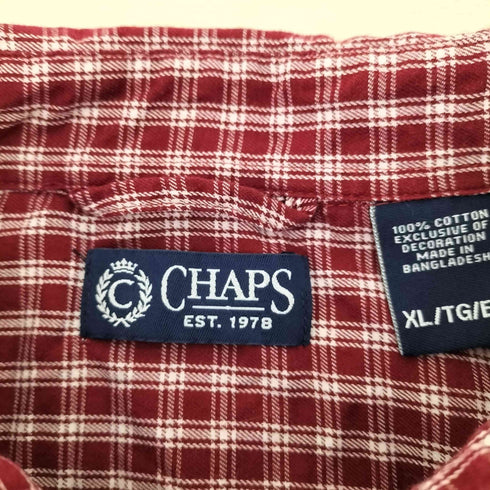 チャップスラルフローレン CHAPS RALPH LAUREN ボタンダウンチェックシャツ メンズ JPN:XL