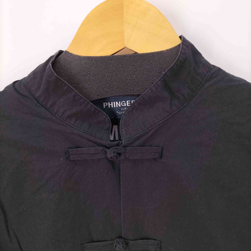 フィンガリンフォーシーズン PHINGERIN FOR SEASONS チャイナシャツジャケット バックプリント MAD メンズ import:S