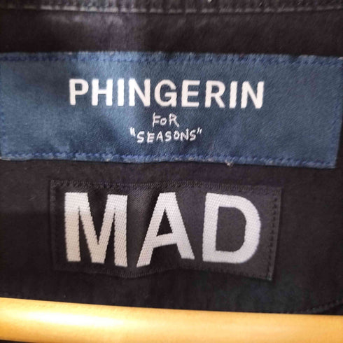 フィンガリンフォーシーズン PHINGERIN FOR SEASONS チャイナシャツジャケット バックプリント MAD メンズ import:S