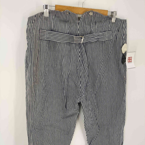 スウィーディシュアーミー SWEDISH ARMY 30S-40S ヒッコリーパンツ 針シンチバック ホスピタルパンツ Hickory Hospital Pants サスペンダーボタン メタルボタン 針刺し スウェーデン軍 メンズ