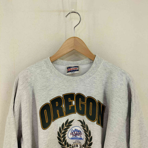 ヘインズ Hanes OREGON カレッジフットボール クルーネックスウェット メンズ import:XL