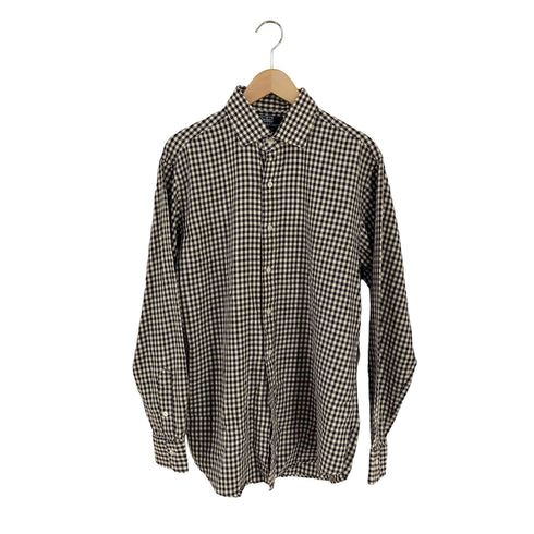 ポロバイラルフローレン Polo by RALPH LAUREN REGENT CLASSIC FIT ギンガムチェック ワイドカラーシャツ メンズ import:L