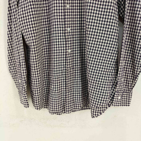 ポロバイラルフローレン Polo by RALPH LAUREN REGENT CLASSIC FIT ギンガムチェック ワイドカラーシャツ メンズ import:L