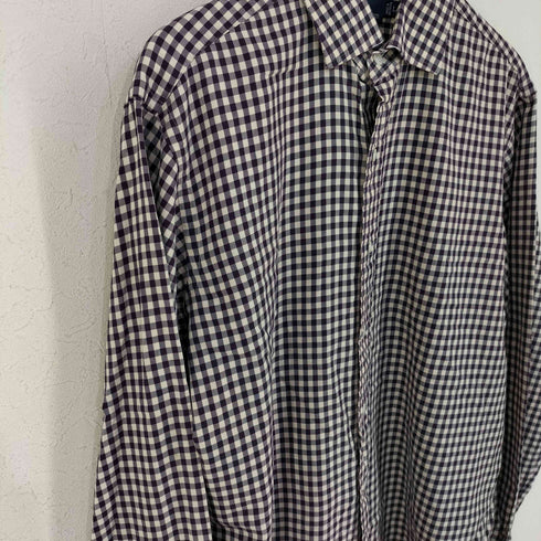 ポロバイラルフローレン Polo by RALPH LAUREN REGENT CLASSIC FIT ギンガムチェック ワイドカラーシャツ メンズ import:L