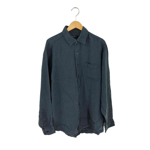 ブルックスブラザーズ BROOKS BROTHERS 香港製 IRISH LINE リネン レギュラーカラーシャツ メンズ import:L