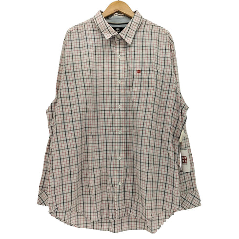 ティンバーランド Timberland ロゴ刺繍 チェック レギュラーカラー L/S シャツ メンズ import:XXL