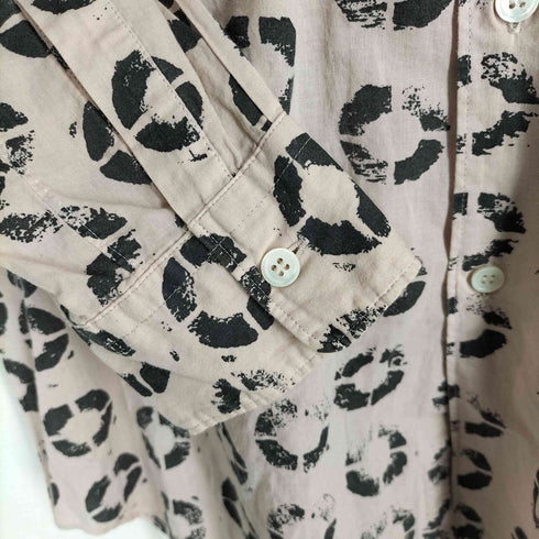 コムデギャルソンオムプリュス COMME des GARCONS HOMME PLUS 07AW マイウェイ期 ネイティブ襟切替 総柄 長袖ボタンシャツ レディース JPN:S