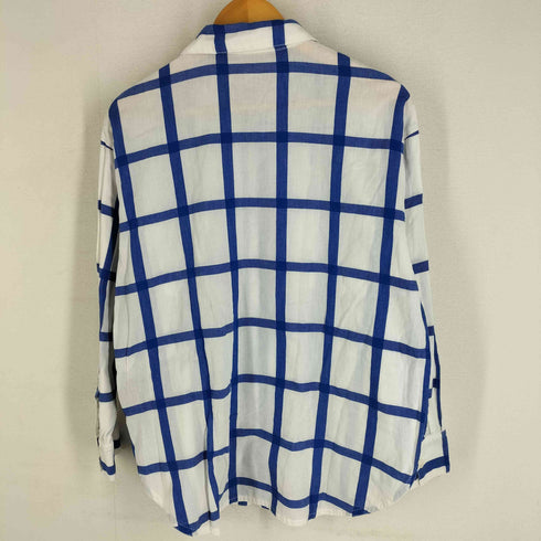 アイエスイッセイミヤケ I.S. ISSEY MIYAKE 80s チェック柄 ウィングカラー 長袖シャツ メンズ