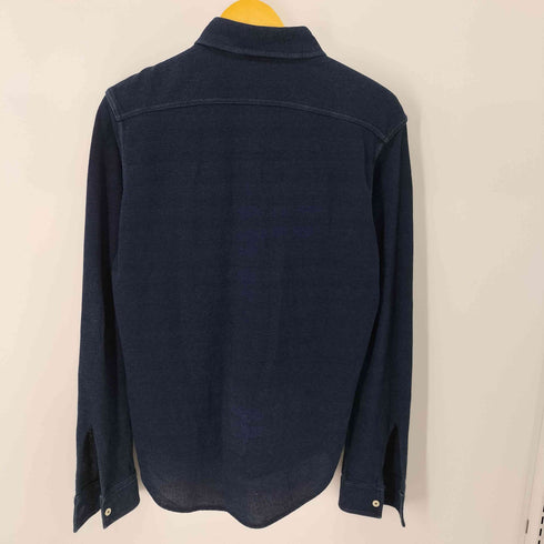 ラコステ LACOSTE インディゴピケ ダンガリーシャツ 鹿の子 青ワニ メンズ import:S