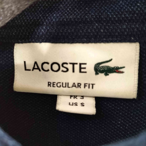 ラコステ LACOSTE インディゴピケ ダンガリーシャツ 鹿の子 青ワニ メンズ import:S