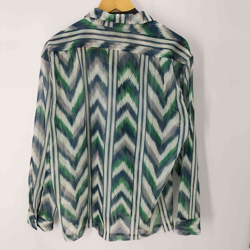 ショット Schott PATTERNED MESH LS SHIRT シアー 透け メンズ import:L
