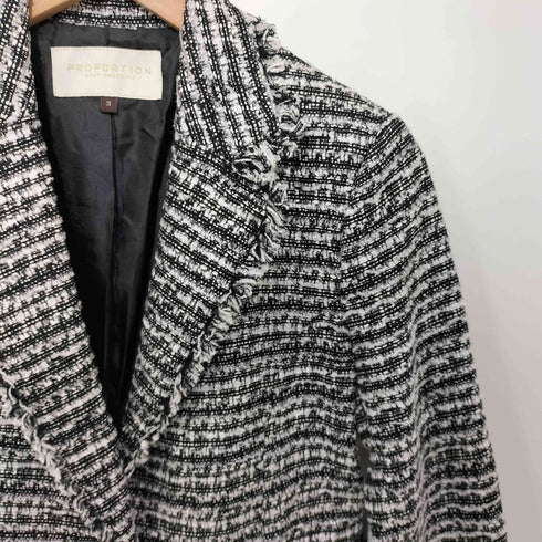 プロポーションバイボディードレッシング PROPORTION BODY DRESSING テーラード ツイードジャケット レディース JPN:3