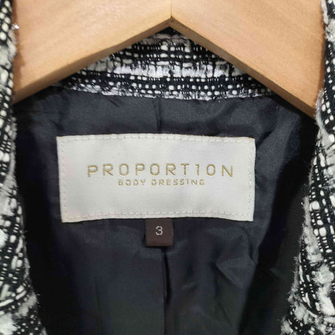 プロポーションバイボディードレッシング PROPORTION BODY DRESSING テーラード ツイードジャケット レディース JPN:3