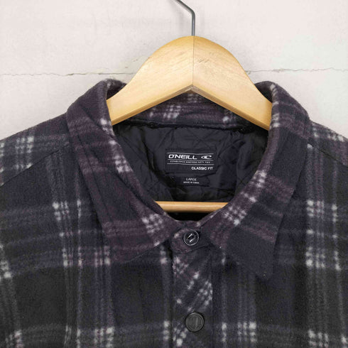 オニール ONEILL CLASSIC FIT 裏地キルティングスナップボタンチェックシャツジャケット メンズ JPN:L