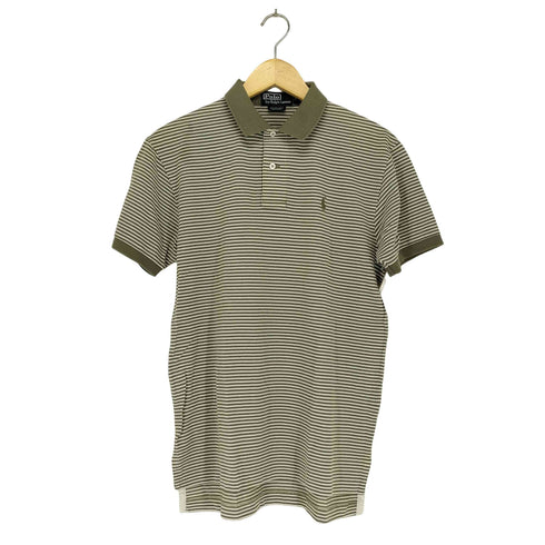 ポロバイラルフローレン Polo by RALPH LAUREN ポニー刺繍ボーダー柄ポロシャツ メンズ JPN:S