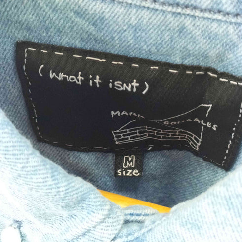 マークゴンザレス Mark Gonzales L/Sコットンデニムシャツ メンズ JPN:M