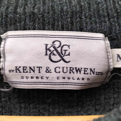 ケントアンドカーウェン KENT&CURWEN エルボーパッチセーター メンズ import:M