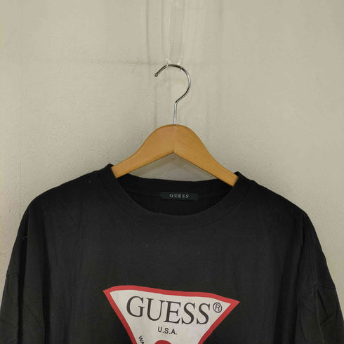 ゲス GUESS トライアングルビッグロゴ ワイドTシャツ メンズ import:S