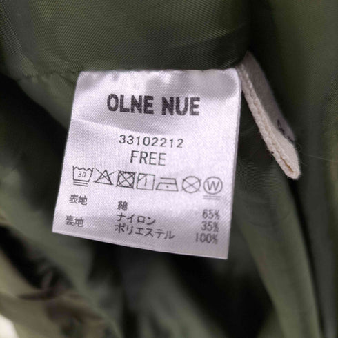 OLNE NUE ミリタリー バルーンワンピース レディース FREE