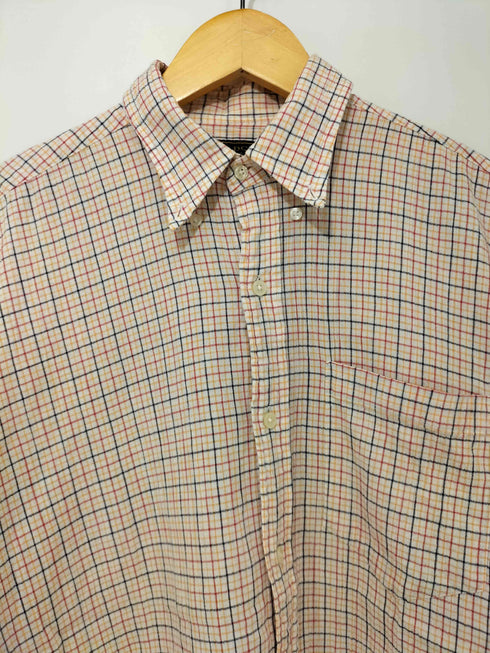 チャップスラルフローレン CHAPS RALPH LAUREN 90-2000s マルチカラー格子 BD半袖コットンシャツ メンズ M