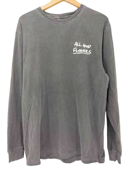 ALL GOOD FLOWERS LONG SLEEVE T-SHIRT gray メンズ M