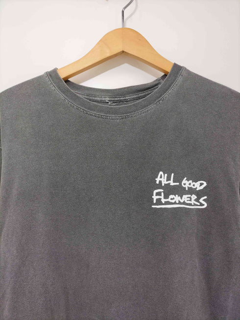 ALL GOOD FLOWERS LONG SLEEVE T-SHIRT gray メンズ M