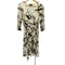ローレンラルフローレン LAUREN RALPH LAUREN ベルト柄 カシュクールロングワンピース レディース import:S