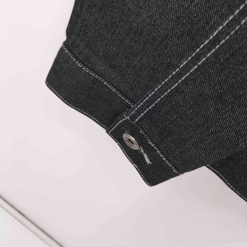 カールカナイ Karl Kani 00S XXL バックロゴ刺繍 ブラックデニムジャケット オーバーサイズ Y2K ヒップホップ Bボーイ メンズ JPN:XXL