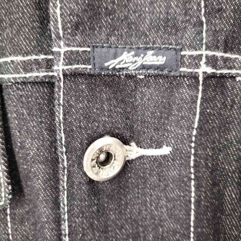 カールカナイ Karl Kani 00S XXL バックロゴ刺繍 ブラックデニムジャケット オーバーサイズ Y2K ヒップホップ Bボーイ メンズ JPN:XXL