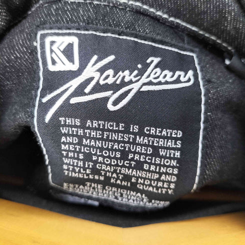 カールカナイ Karl Kani 00S XXL バックロゴ刺繍 ブラックデニムジャケット オーバーサイズ Y2K ヒップホップ Bボーイ メンズ JPN:XXL