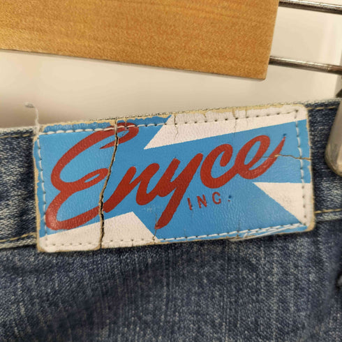 エニーチェ enyce 00S ロゴワッペン ワイドバギーデニムパンツ ダブルニー 極太 Y2K メンズ FR:36-38