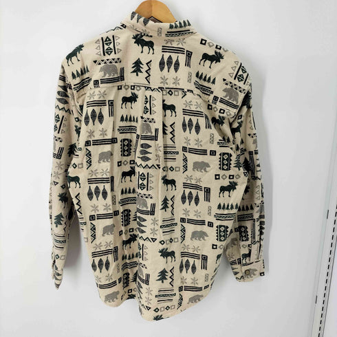 TRUE GRIT シャモアクロス 総柄L/Sシャツ ヘラジカパターン メンズ JPN:M