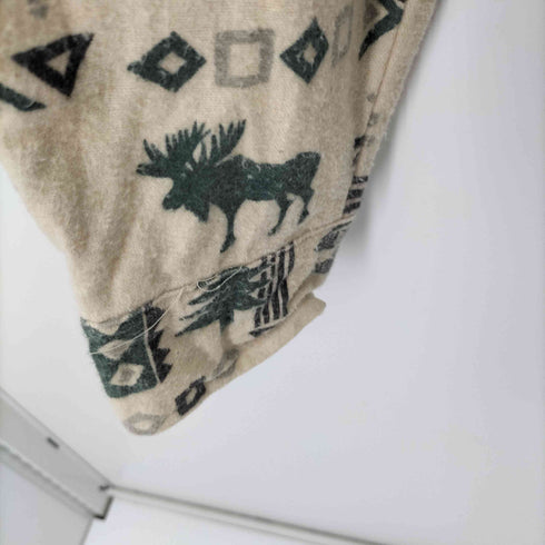 TRUE GRIT シャモアクロス 総柄L/Sシャツ ヘラジカパターン メンズ JPN:M