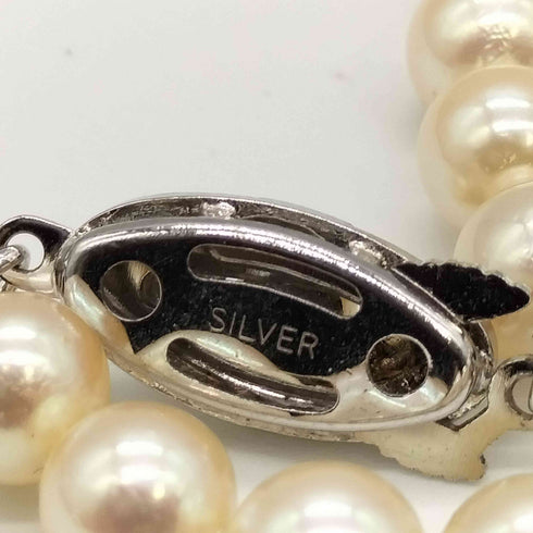 SILVER刻印 本真珠ネックレス レディース