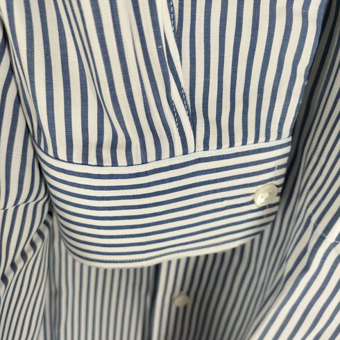 バーニーズニューヨーク BARNEYS NEWYORK ストライプ柄 長袖シャツ ワイシャツ メンズ 38/84